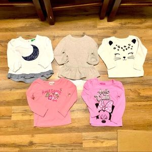 Baby girl sweater/long sleeves bundle (5)